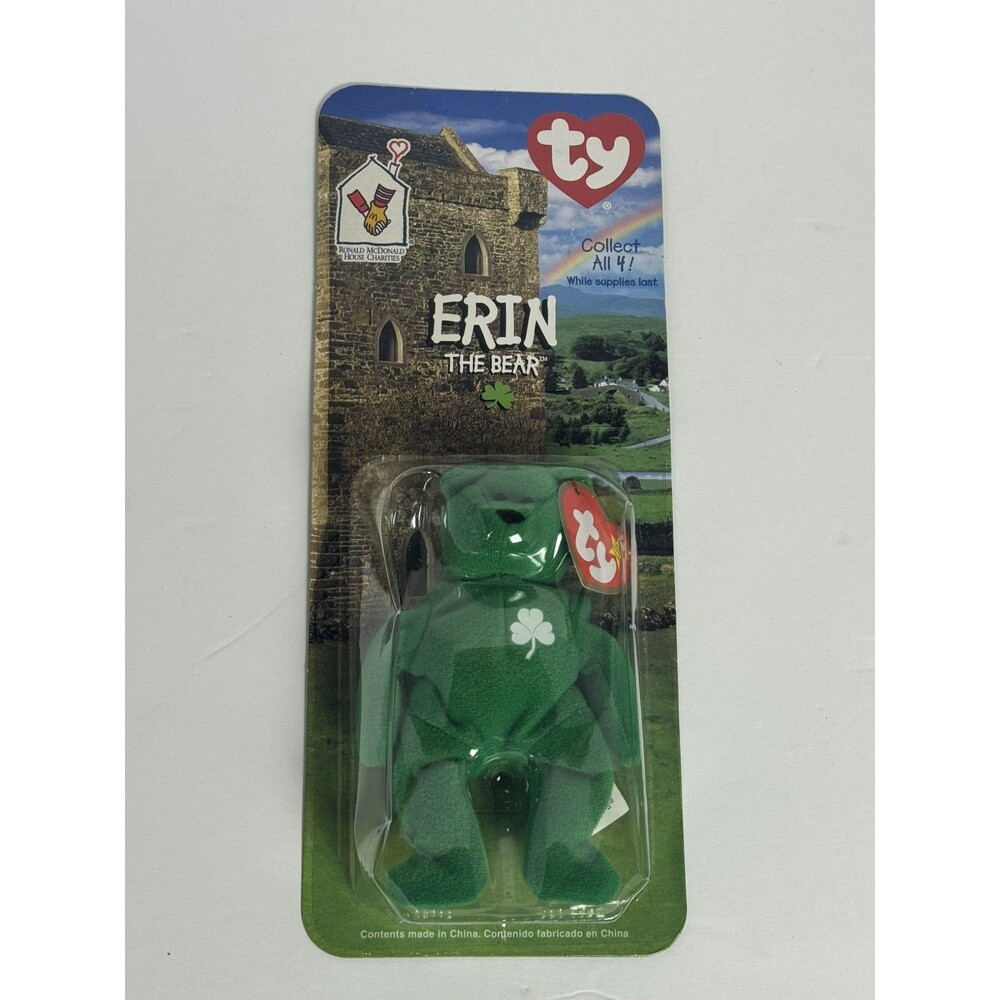Ty Teenie Beanies Erin the Bear 1999 Plush Collectible 3+ Years Ages 3-7